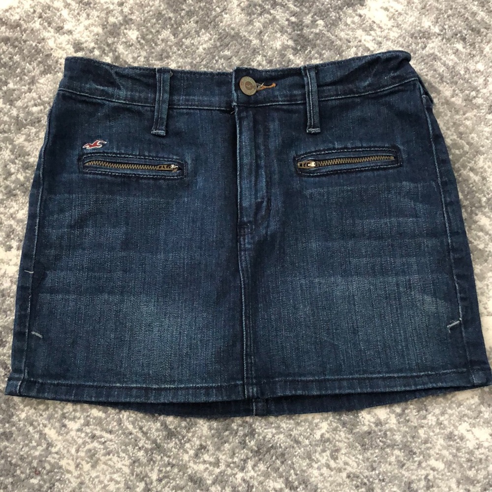 Hollister denim skirt
